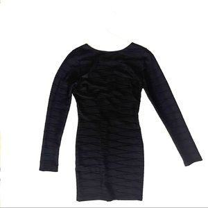 Black mini bandage dress